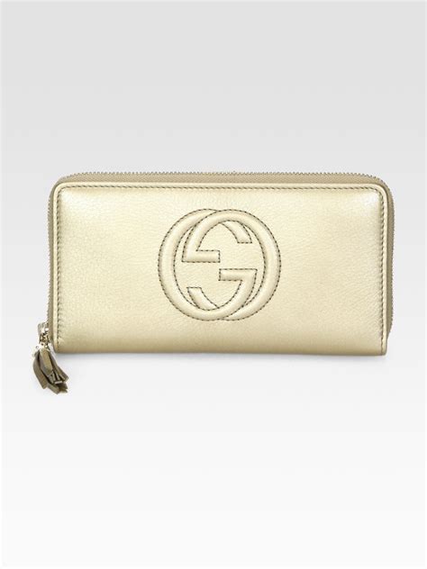 womans gucci organizer metalic wallet|Gucci Soho Zip Organizer Wallet .